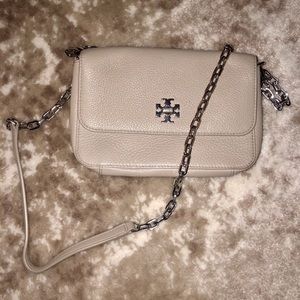 Grey Tory Burch side bag